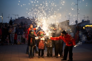Moment de la Triforca de l’ETC l’any 2024, amb les Espurnes. || Q. P.