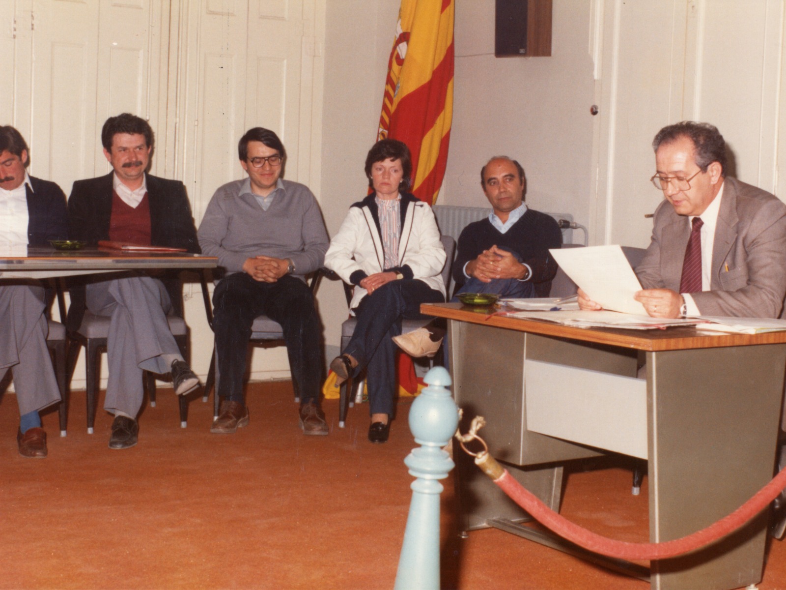 Josep Ramon Recordà, tercer per l'esquerra. ||  CEDIDA