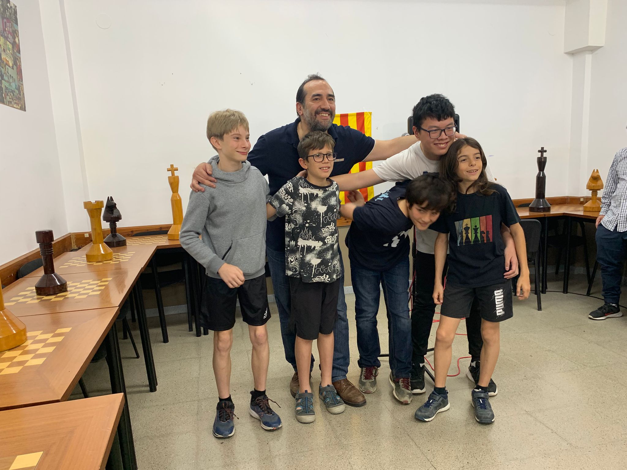 Escaquistes infantils del Club d'Escacs Castellar. || M. A.