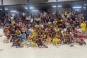 Tot i la derrota, l'HC Castellar va celebrar l'excel·lent temporada que han tancat.