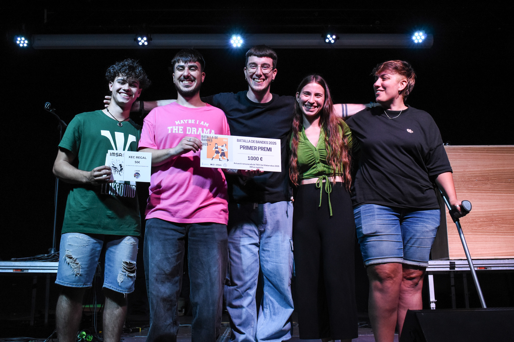 Los niños del balcón, banda guanyadora de la Batalla de bandes. || ÀLEX SOLÉ