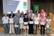 Els alumnes premiats de l’Institut Puig de la Creu al Rectorat de la UAB