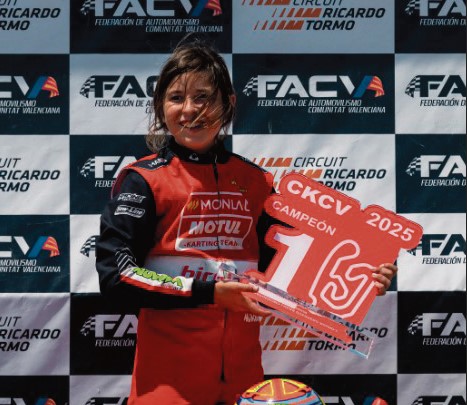 Nuvola Morales al podi de Xiva | Cedida