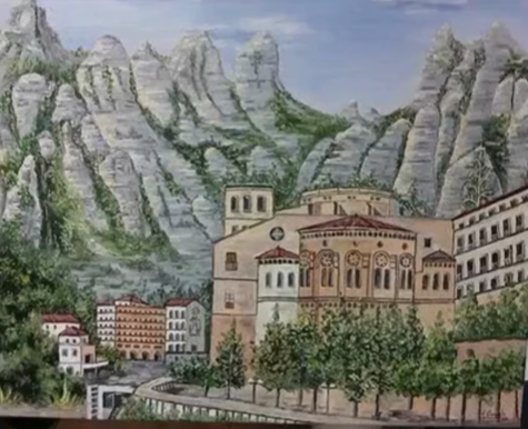 Una de les pintures de Josep Ubàguls que s’exposen a El Celleret. || CEDIDA