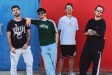 Els components actuals de Banda Neon: Sergi Bagó, Rai Pujol, Jordi Quintà i Jordi Busquets