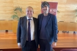 El ministre Jordi Hereu amb el regidor d'Urbanisme Joan Creus