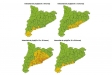 Mapa previst de pluges previst per avui