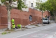 Operaris treballant en la zona de l'accident aquest dilluns.
