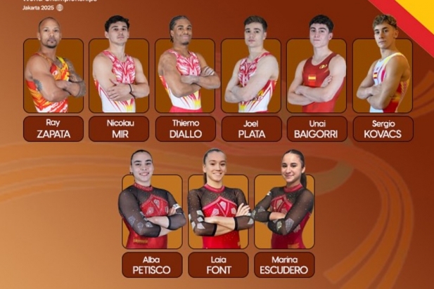 Els gimnastes espanyols que competiran a Jakarta | @rfegimnasia