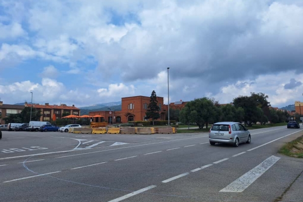 Ja s’han començat a fer alguns treballs de senyalització en el que serà la nova rotonda
