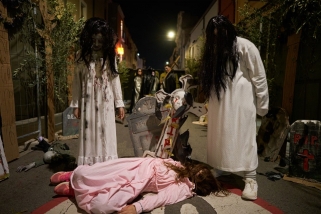 Imatge del Túnel del Terror del carrer Major de l'any passat | Q.Pascual