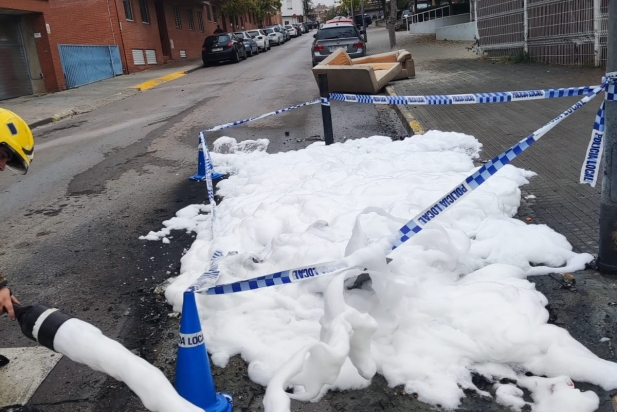 Imatge de la zona de l'incendi després de l'actuació dels Bombers | Cedida Imatge de la zona de l'incendi després de l'actuació dels Bombers | Cedida