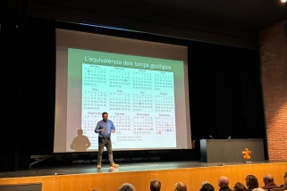 Jordi Vilà ha omplert l'Auditori parlant de geologia | O.Ferran