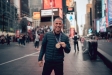Josep Maria Calvet, després d'acabar la marató de Nova York.