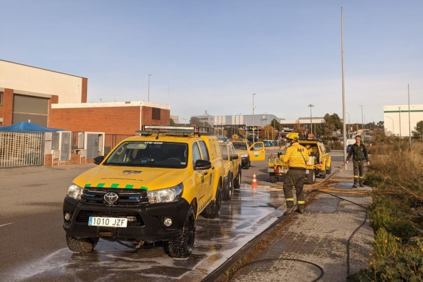 A Can Carner es va instal·lar un punt de desinfecció A Can Carner es va instal·lar un punt de desinfecció