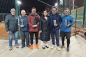 Campions i finalistes de l’edició del 2025 del Memorial, juntament amb la vídua de Josep Maria Germà, Lucía de Travy.