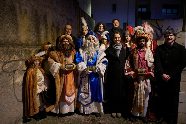 Ses Majestats amb els portaveus municipals || Q. Pascual