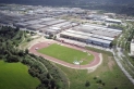 Les pistes d'atletisme, en una foto aèria.