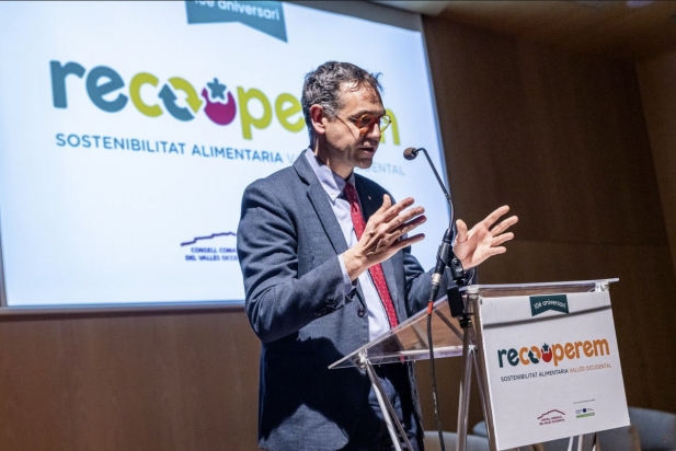 Ignasi Giménez durant el tancament de l'acte | Juanma Pelaez Ignasi Giménez durant el tancament de l'acte | Juanma Pelaez