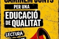 Cartell de la manifestació de Docents pel Canvi