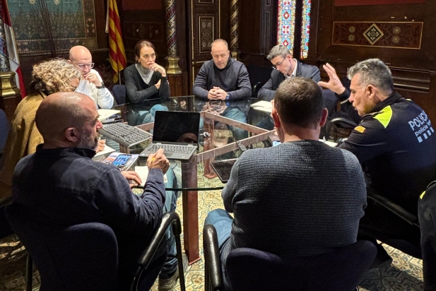 Reunió del Comitè municipal d'emergències d'aquest migdia per fer seguiment de la ventada