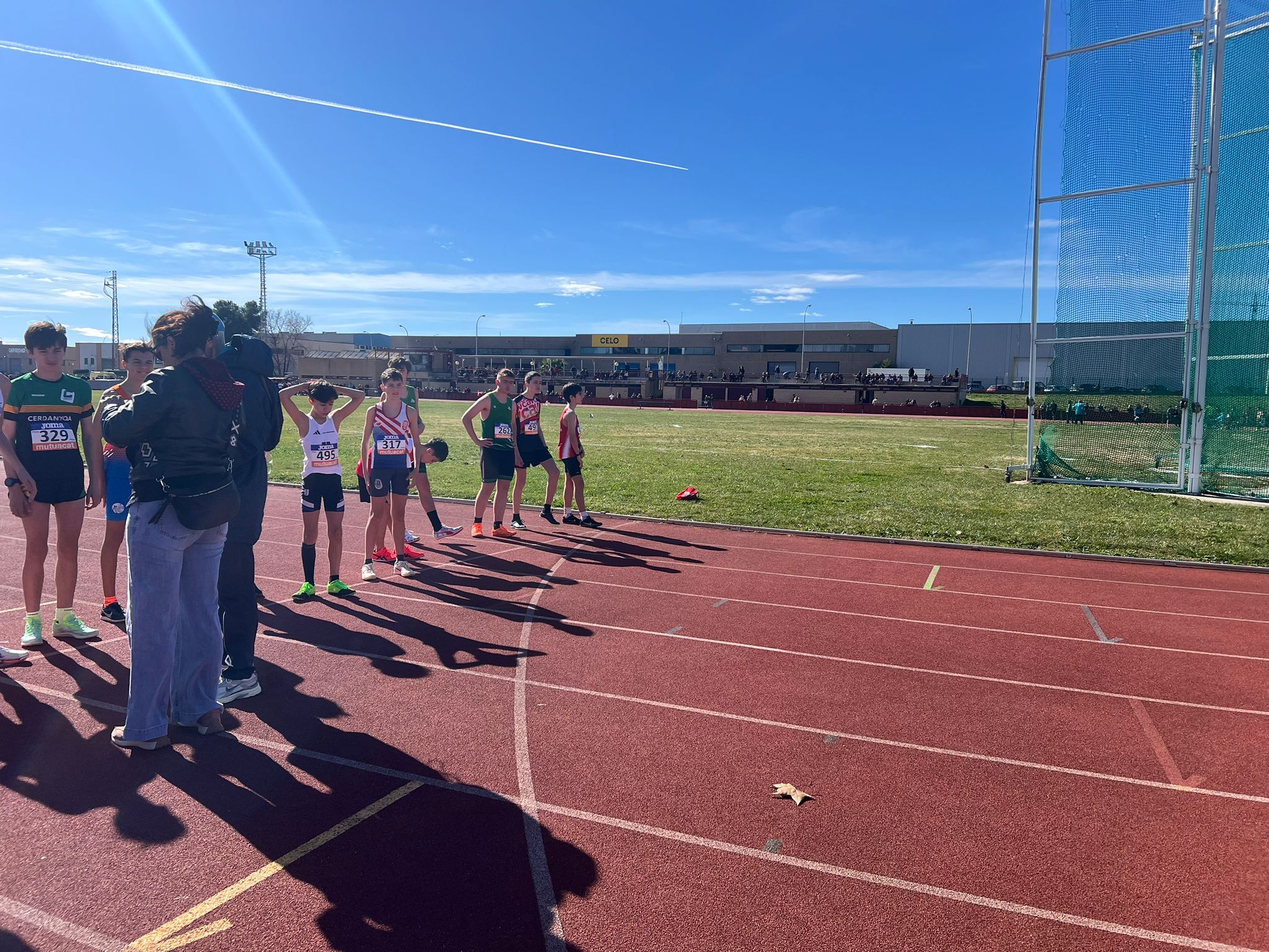 El campionat català de llançaments i el control van realitzar-se a les pistes d'atletisme de Castellar.