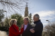 D’esquerra a dreta, Nieves Barragán, Francisco Catalán i Alfonso Cubillas, naturals de Lahiguera i residents a Castellar