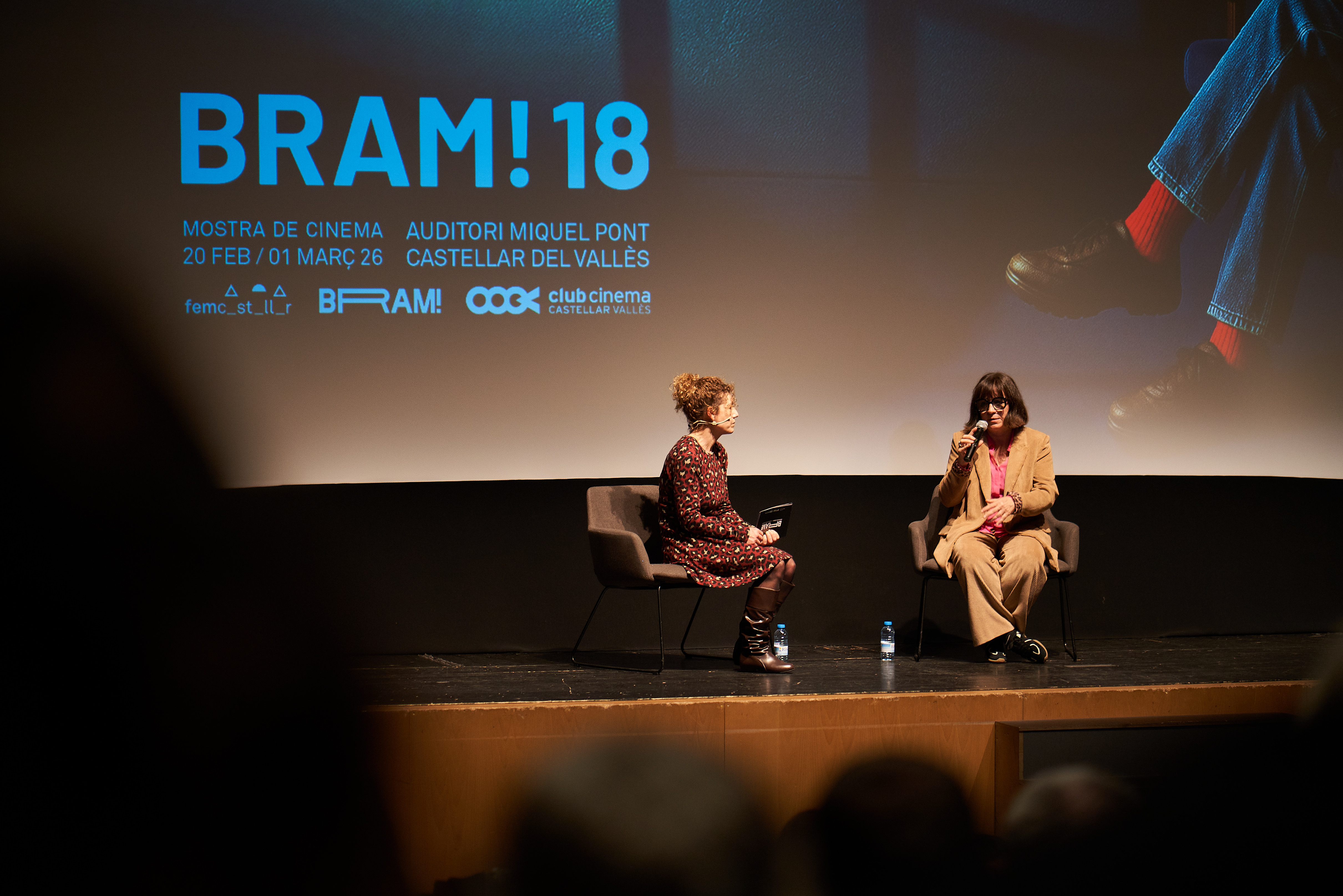 Judith Colell, directora de 'Frontera', va presentar la pel·lícula dimarts al BRAM!. || Q. P.