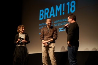 Moment de la presentació de la pel·lícula 'Balandrau, vent salvatge'. || Q. P.