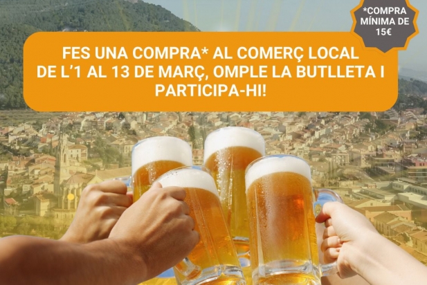 Cartell de la campanya de Vilabarrakes 'Brindem pel comerç local' Cartell de la campanya de Vilabarrakes 'Brindem pel comerç local'