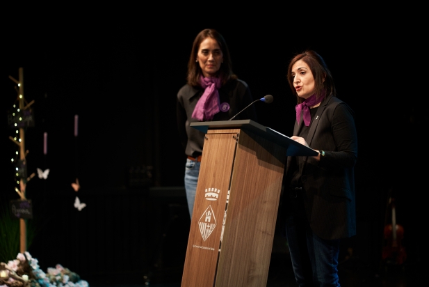 Angela Bailén i Yolanda Rivera dalt l'escenari | Q.Pascual