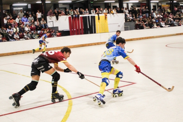 Imatge d'arxiu del partit d'anada entre Castellar i Caldes.