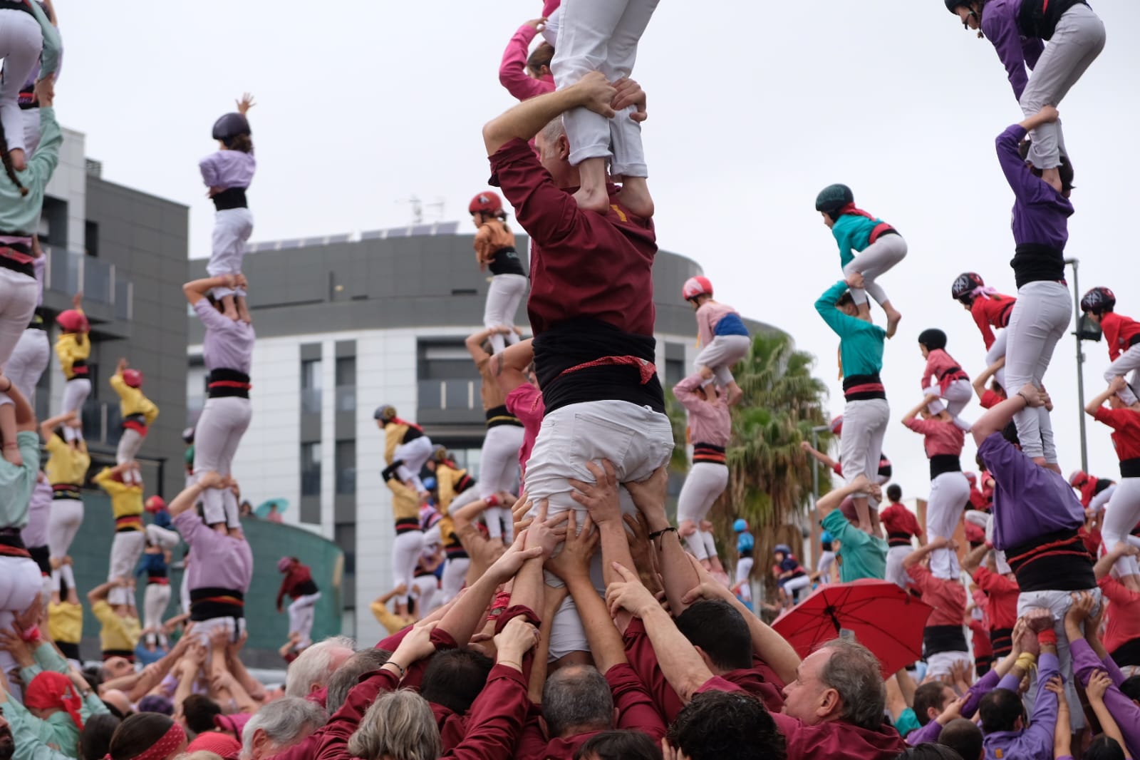Els Castellers de Castellar, a El Vendrell. ||CEDIDA