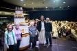 En l’acte, quatre dels homenatjats van poder fer una bufada simbòlica del pastís pels 90 anys || Q. Pascual