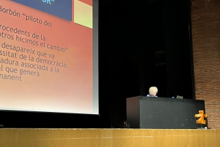 Carme Molinero dalt de l'escenari