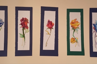 Mostra de punts de llibre del pintor castellarenc Josep Masaguer. || CEDIDA