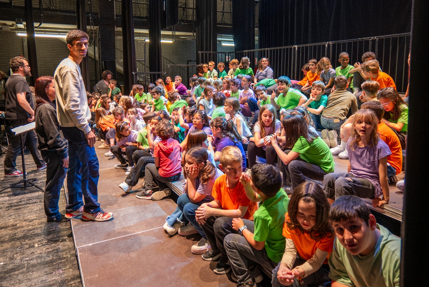 La 'cantata' entre bastidors.