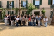 Foto de família de la trobada dels punts d'informació turística als Jardins del Palau Tolrà