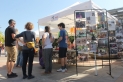 Paradeta del col·lectiu Poble Viu a la passada Fira de Sant Jordi