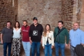 Els regidors Joan Juni i Lluís López amb els diputats de Junts