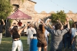 Aquest era l'ambient de la sessió de tardeig de dissabte passat al Castell de Clasquerí