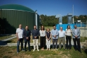 Autoritats presents a la visita a les noves instal·lacions de producció de biogàs de l'EDAR de Castellar