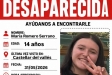 Imatge del cartell on s'anuncia la desaparició de la menor