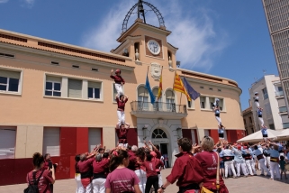Els Castellers de Castellar, a Santa Coloma de Gramenet. || CEDIDA