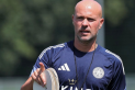 Xavi Calm durant un entrenament del Leicester City, a principi de temporada.