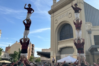 Els Castellers de Castellar, a Sabadell. ||  CEDIDA