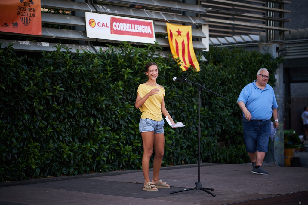 Daniela Gaitán va llegir el manifest. || Q. P.