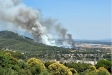 Imatge de les flames des del cementiri de Castellar ||Toni Seguí