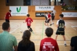 Instant d’un dels partits de futsal disputats al Pavelló Puigverd per la IV edició del Memorial.