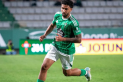 Edgar Pujol en un partit a A Malata, l’estadi del Racing de Ferrol.